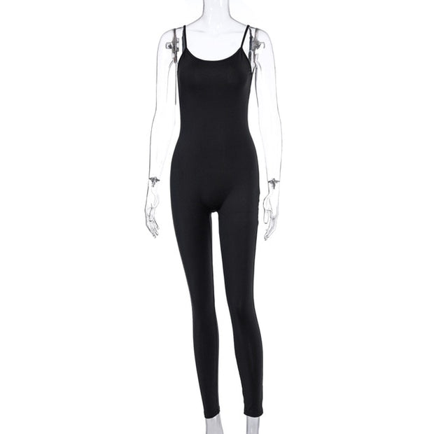 Spaghetti strap bodycon streetwear