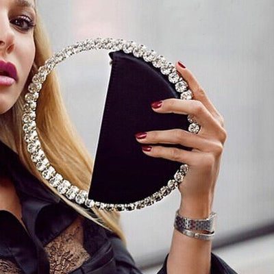 Diamond Circular Evening Bag