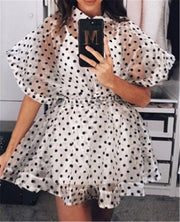 See Through Polka Dot Dress